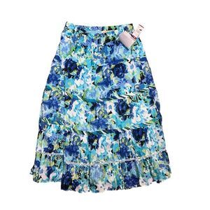 NEW WITH TAGS‎ Beautiful CHOICES FLORAL Maxi Skirt SIZE LARGE FLOWY